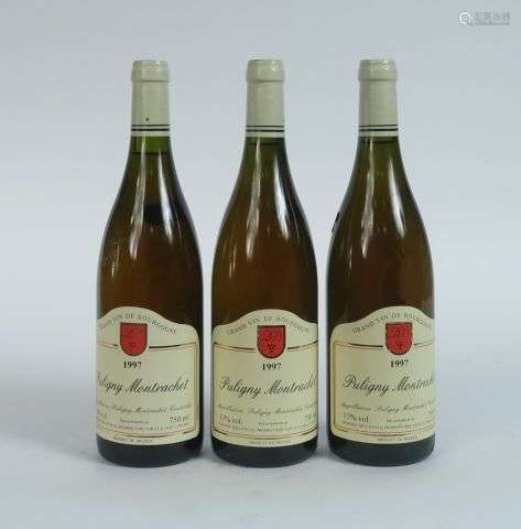 3 BOUTEILLES PULIGNY MONTRACHET DOMAINE BELLEVILLE - 1997 - ...