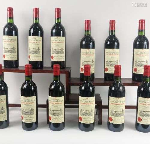 12 BOUTEILLES CHÂTEAU GRAND CORBIN DESPAGNE GCC ST EMILION -...