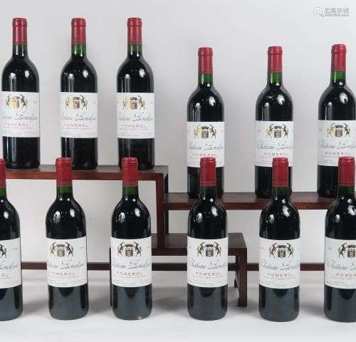 12 BOUTEILLES CHÂTEAU BONALGUE POMEROL - 1990 - CBO