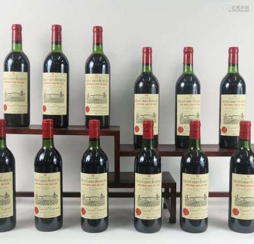 12 BOUTEILLES CHÂTEAU GRAND CORBIN DESPAGNE GCC ST EMILION -...