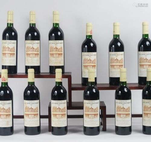 12 BOUTEILLES CHÂTEAU LES CARMES HAUT BRION GRAVES - 1985 - ...