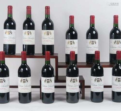 12 BOUTEILLES CHÂTEAU BONALGUE POMEROL - 1990 - CBO - BG