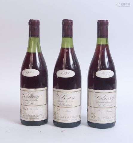 3 BOUTEILLES VOLNAY 'LES CAILLERETS' J.P. BLOUD - 1971 - 1 à...