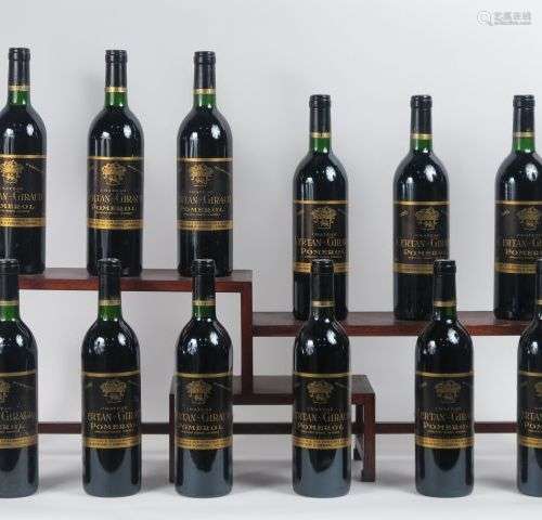 12 BOUTEILLES CHÂTEAU CERTAN GIRAUD POMEROL - 1985 - CBO - B...