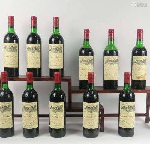 11 BOUTEILLES CHÂTEAU CALON SEGUR GCC ST ESTEPHE - 1976 - CB...