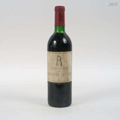 1 BOUTEILLE CHÂTEAU LATOUR 1er GCC PAUILLAC - 1971 - BG/ELA