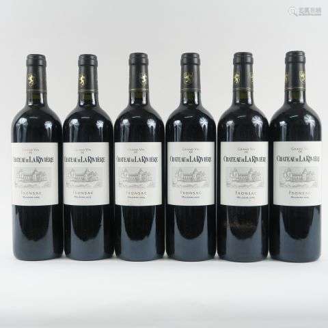 6 BOUTEILLES CHÂTEAU LA RIVIÈRE FRONSAC - 2005