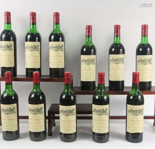 11 BOUTEILLES CHÂTEAU CALON SEGUR GCC ST ESTEPHE - 1976 - CB...