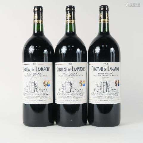 3 MAGNUMS CHÂTEAU LAMARQUE HAUT MÉDOC - 1998