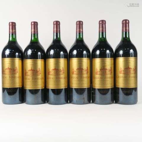 6 MAGNUMS CHÂTEAU FONRÉAUD CB LISTRAC MÉDOC - 1989 - CBO - B...