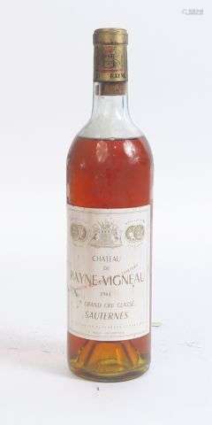 1 BOUTEILLE CHÂTEAU RAYNE VIGNEAU 1er CC SAUTERNES - 1964 - ...