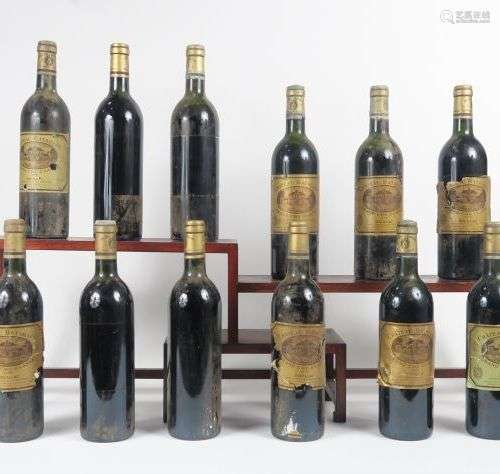 12 BOUTEILLES CHÂTEAU BATAILLEY GCC PAUILLAC - 1978 - DE BG ...