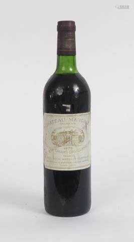 1 BOUTEILLE CHÂTEAU MARGAUX 1er GCC GRAVES - 1975 - LB-HEP