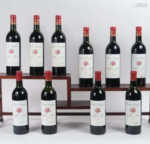 10 BOUTEILLES CHÂTEAU POUJEAUX MOULIS - 1979 - 8 LB/2 MEP