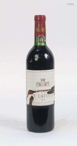 1 BOUTEILLE LES FORTS DE LATOUR PAUILLAC - 1970 - BG/ET