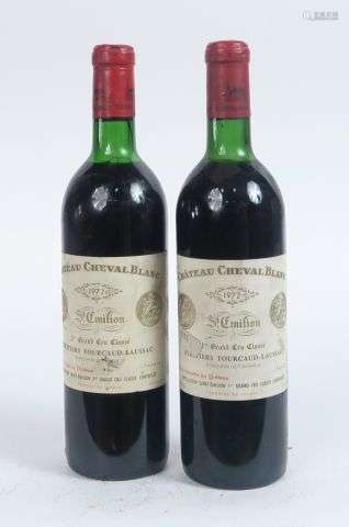 2 BOUTEILLES CHÂTEAU CHEVAL BLANC 1er GCC ST EMILION - 1972 ...