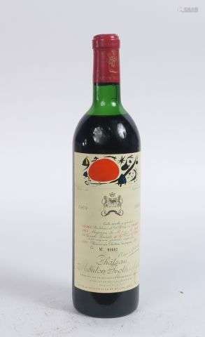 1 BOUTEILLE CHÂTEAU MOUTON ROTHSCHILD 1er GCC PAUILLAC- 1969...