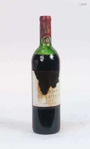 1 BOUTEILLE LES FORTS DE LATOUR PAUILLAC - 1971 - BEP/ET