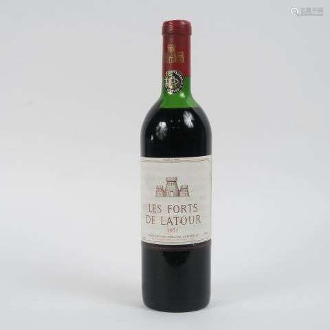 1 BOUTEILLE LES FORTS DE LATOUR PAUILLAC - 1971 - MEP