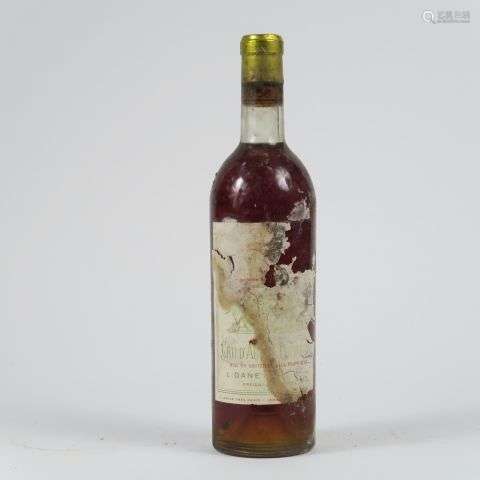 1 BOUTEILLE CRU D'ARCHE PUGNEAU SAUTERNES - 1958 - BG/EA/BS/...