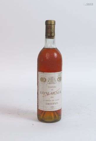 1 BOUTEILLE CHÂTEAU RAYNE VIGNEAU 1er CC SAUTERNES - 1964 - ...