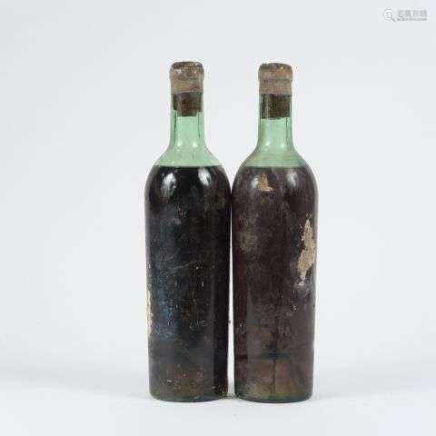 2 BOUTEILLES CHÂTEAU RAYNE VIGNEAU 1er CC SAUTERNES - 1944 -...