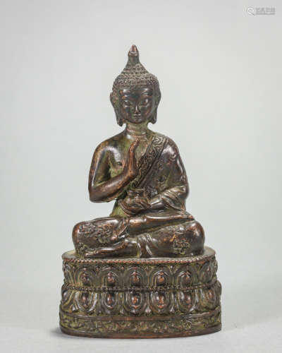 銅制釋迦牟尼佛像