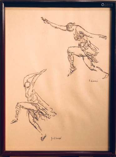CLARA José ( 1878 / 1958 ) Danse du voile, 2 mouvements. Enc...