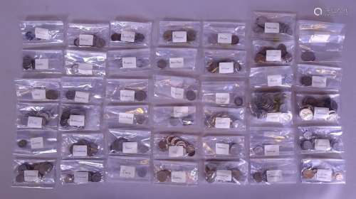 Collection: pièces de monnaie: Lot de pièces de tous pays av...