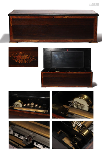 A wood rectangular box