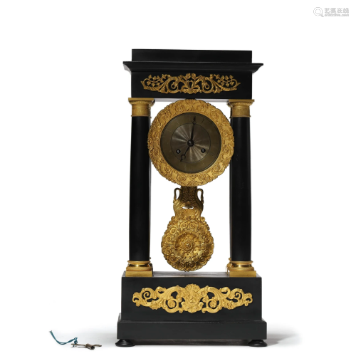 A western mantel clock