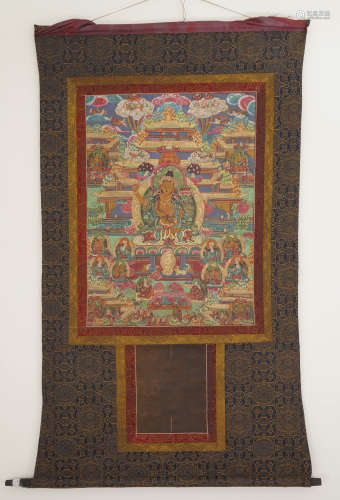 Tibetan Thangka of Manjushri