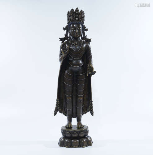 Bronze Tibetan Buddhist Figure of Buddha