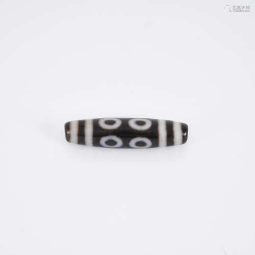 Eight Eyes Agate Dzi Bead