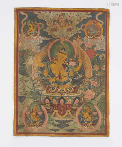 Tibetan Thangka of Prajnaparamita
