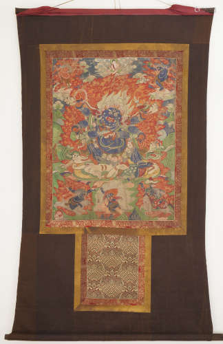 Tibetan Thangka of Panjarnatha Mahakala