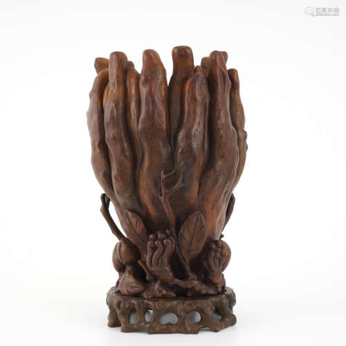 Bamboo Buddha Hand Ornament