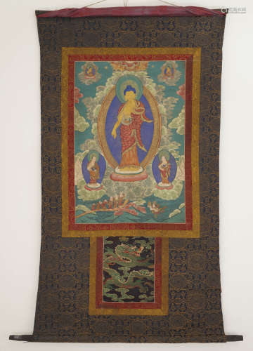 Tibetan Thangka of Sakyamuni