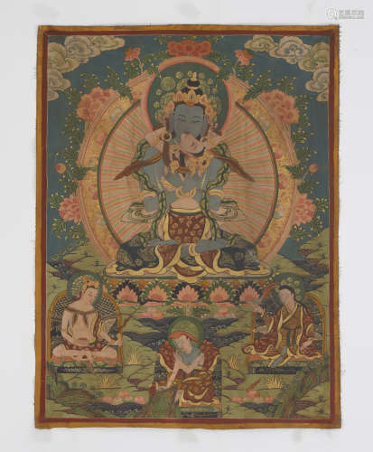 Tibetan Thangka of Samantabhadra