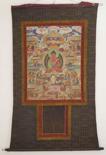 Tibetan Thangka of Sakyamuni