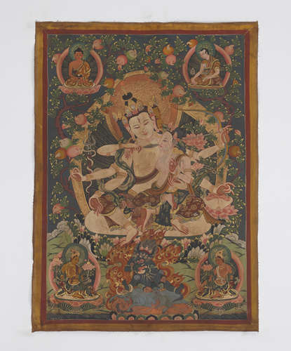 Tibetan Thangka of Ushnishavijaya