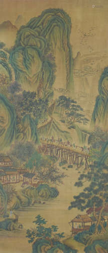 Chinese Landscape Painting by Qiu Ying