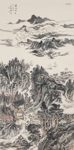 Chinese Landscape Painting by Lu Yanshao