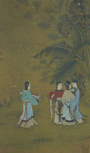 Chinese Figure Painting by Tang Yin