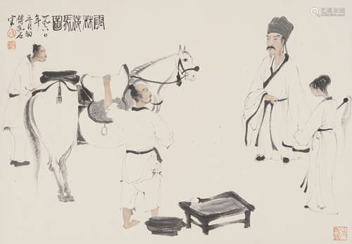 Chinese Figure Painting by Fu Baoshi