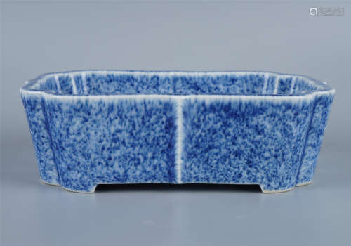 Blue and White Square Washer