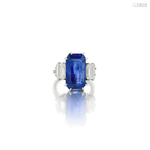 Sapphire and diamond ring (Anello in diamanti e zaffiro)