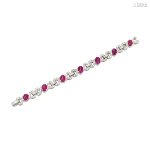 Ruby and diamond bracelet (Bracciale in rubini e diamanti)