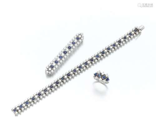 Collection of sapphire and diamond jewels (Collezione di gio...