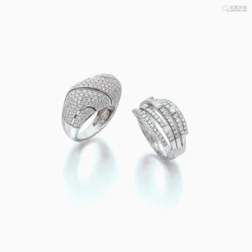 Two diamond ring (Due anelli in diamanti)